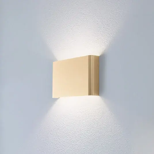 Nejlepší Volba Nástěnné světlo Haga, zlatá, kov, šířka 25 cm, G9