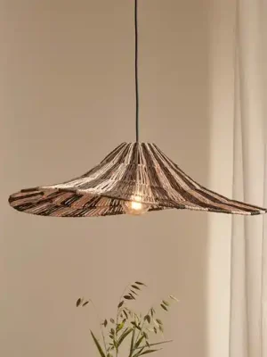 Super Cena Závěsné světlo GOOD & MOJO Cuzco, přírodní/černá, Ø 65 cm, juta
