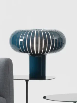 Nejlepší Volba Kartell stolní lampa Teresa Special Edition, petrolová, Ø50cm
