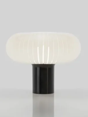 Omezená Nabídka Kartell stolní lampa Teresa, černá/bílá, Ø 50 cm, PMMA