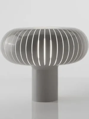 Nejlepší Volba Kartell Stolní lampa Teresa, holubí šedá, Ø 50 cm, PMMA