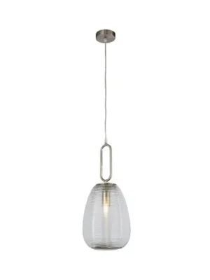 Nejprodávanější Závěsné svítidlo Elixir, barva nikl/čirá, sklo, Ø 24 cm, E27