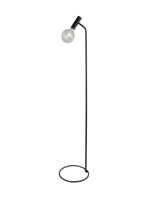 Stojací lampa Dulwich, stmívatelná, černá, kov, 152 cm, E27 Zlevněný