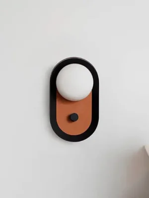 Víkendová Akce Nástěnné svítidlo Maya LED, terakota, hliník/sklo, šířka 12,2 cm