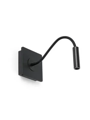 Cenový Hit LED nástěnné svítidlo Mood, černá barva, dřevo, kov, projekce 33 cm
