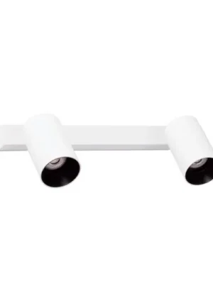 Cenový Hit Nástěnné bodové svítidlo Stan, bílé, hliníkové, šířka 33,6 cm, 2 světla.