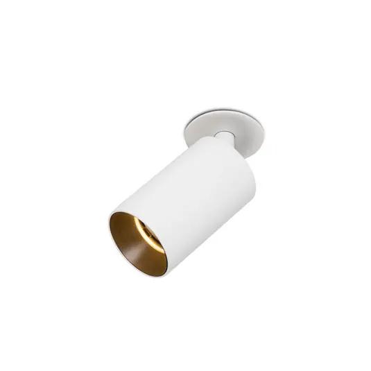 Zapuštěné bodové svítidlo Stan, bílé, hliník, Ø 6 cm Top Prodej