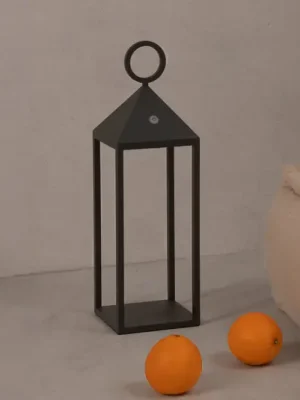 Nabíjecí stolní lampa Argus LED, tmavě šedá, hliník/PMMA, výška 47 cm Nejlepší Cena