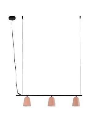Závěsná lampa Studio, růžová, decentralizovaná, délka 91 cm, 3 světla. Nejlepší Volba