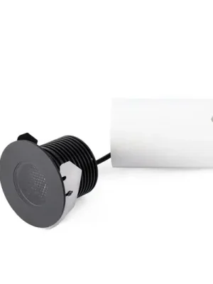 Koupit Online LED podhledové bodové svítidlo, černé, Ø 8 cm, hliník/nerezová ocel