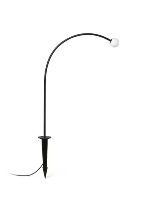 LED lampa s zemním kolíkem Cuca, černá, nerezová ocel/sklo, výška 65 cm Expresní Doručení