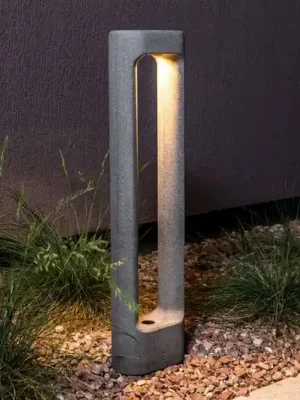 Cenový Hit Závěsná lampa Totem LED, šedá, beton, výška 61,1 cm