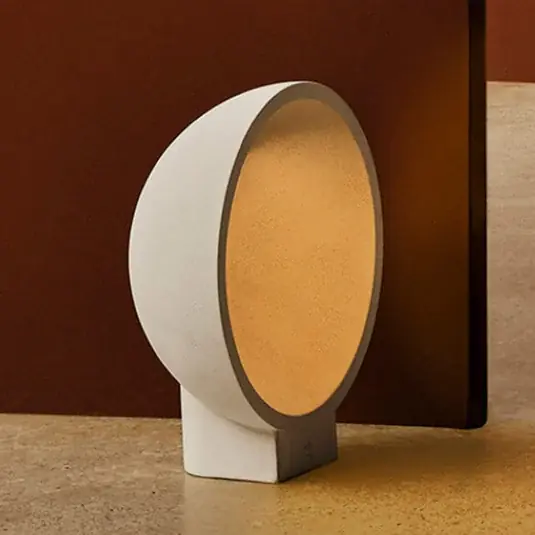 Akční Cena Podstavec Gaia LED, šedý, beton, výška 38,8 cm