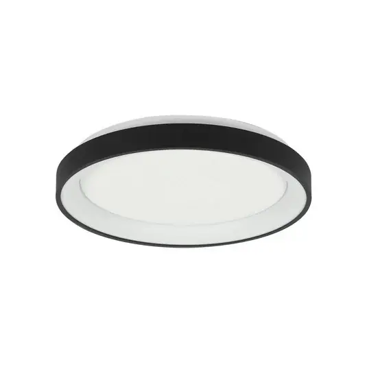 Značkový Stropní svítidlo Ringlede LED, černé, výška 6 cm, Ø 38 cm