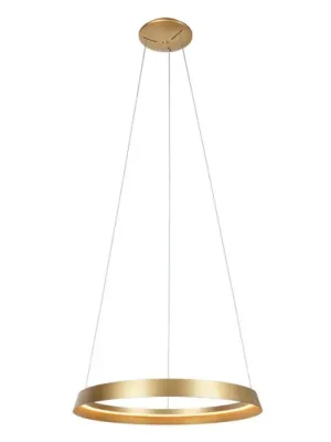 Závěsné svítidlo Ringlux LED, 1 světlo, zlatá barva, kov Kup Teď