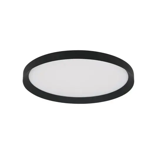Sezónní Sleva Stropní svítidlo Flady LED, černé, Ø 50 cm, přímé/nepřímé osvětlení