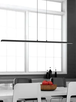 Koupit Online LED závěsné světlo Bande, 150 cm nahoru/dolů, černé, CCT, stmívač