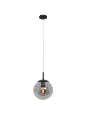 Koupit Online Závěsné svítidlo Bollique, černá barva, Ø 20 cm, sklo, 1 světlo, globus