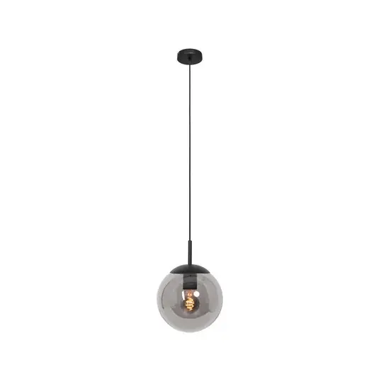 Koupit Online Závěsné svítidlo Bollique, černá barva, Ø 20 cm, sklo, 1 světlo, globus