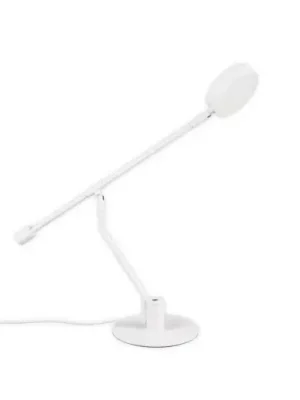 Značkový Stolní lampa LED Manduro, bílá, kov, CCT, stmívač