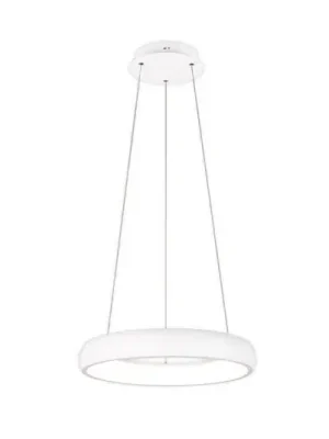 Závěsné svítidlo Cardona LED, Ø 46,5 cm, bílá, CCT, kov Must-Have