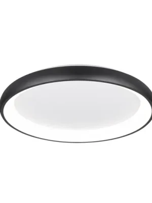 LED stropní svítidlo Cardona, Ø 75 cm, matná černá, kov, CCT Cenový Hit