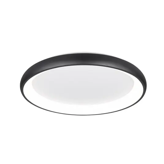 LED stropní svítidlo Cardona, Ø 75 cm, matná černá, kov, CCT Cenový Hit