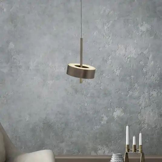 Cenová Bomba Paul Neuhaus Smart LED závěsná lampa Q-Rotate tmavě hnědá Ø14cm