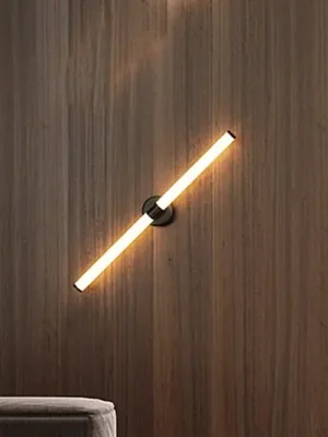 Ihned K Objednání Nástěnné LED svítidlo Maytoni Axis, zlatá barva, výška 63 cm