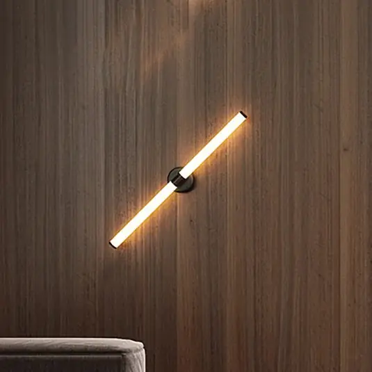 Ihned K Objednání Nástěnné LED svítidlo Maytoni Axis, zlatá barva, výška 63 cm