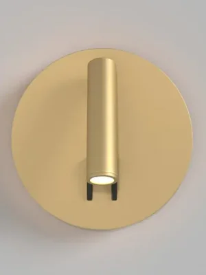 Originální Nástěnné LED svítidlo Maytoni Ios 176, zlatá barva, kulaté, hliník