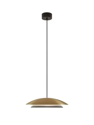 Časově Omezené LEDS-C4 LED závěsné svítidlo Noway Malé zlaté matné, CCT, centrální