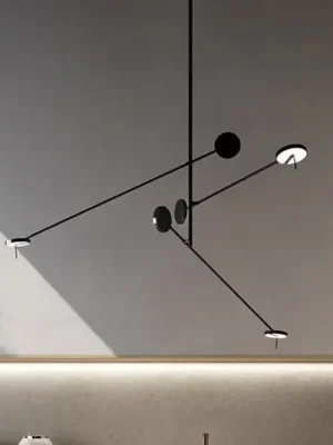 LEDS-C4 LED závěsné svítidlo Invisible Triplex, 2 700 K, černé Novinka