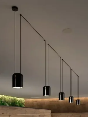 Nejlepší Cena LEDS-C4 závěsné svítidlo Podkroví Trojitý válec Ø 15 cm černý