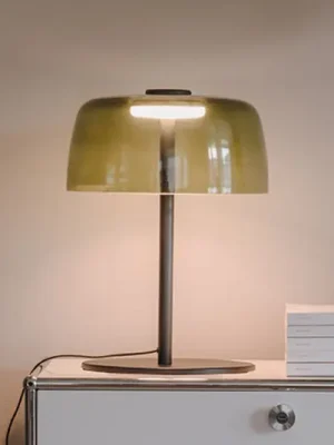 Nakupujte Hned LEDS-C4 LED stolní lampa Levels, Ø 32 cm, zelená, sklo, CCT