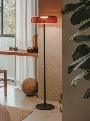 Vrácení Zdarma LEDS-C4 LED stojací lampa Úrovně 1vrstvá, jantarová, sklo, CCT