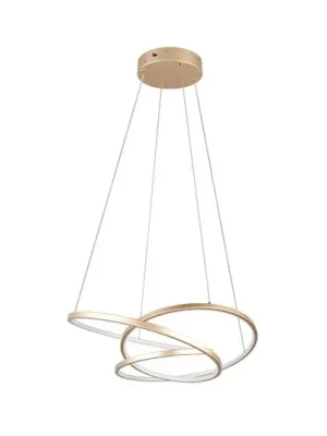 LED závěsné svítidlo Darvin délka 64 cm, zlatá barva, kov, CCT Speciální Cena