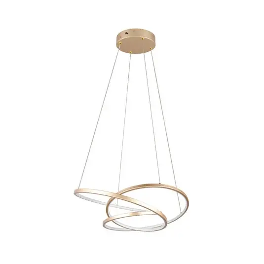 LED závěsné svítidlo Darvin délka 64 cm, zlatá barva, kov, CCT Speciální Cena