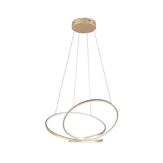 LED závěsné svítidlo Darvin délka 84 cm, zlatá barva, kov, CCT Nejprodávanější