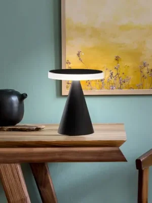 Stolní lampa LED Neutra, výška 27 cm, černá, dotykový stmívač Ihned K Objednání