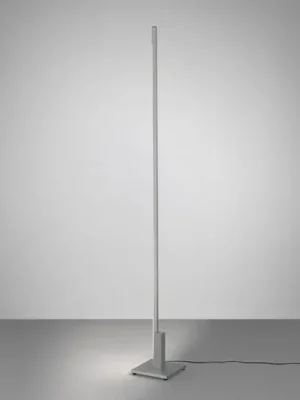 LED stojací lampa Quitani Talon, eloxovaný hliník v přírodní barvě, kov, Koupit Online
