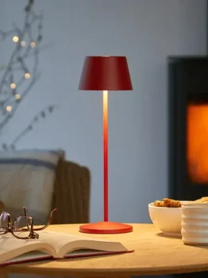 Poslední Šance LOOM DESIGN LED dobíjecí lampa na terasu Modi rubínově červená 36 cm CCT