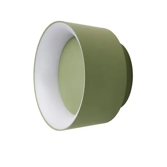 Cenový Hit LOOM DESIGN LED stropní svítidlo Cookie, zelené hliníkové Ø 15 cm