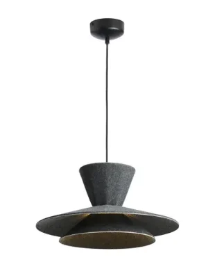LOOM DESIGN LED závěsné světlo Morphic, černé, plsť, Ø 50 cm Nízká Cena
