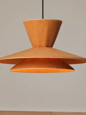 Horká Nabídka LOOM DESIGN LED závěsné světlo Morphic, žluté, plsť, Ø 50 cm