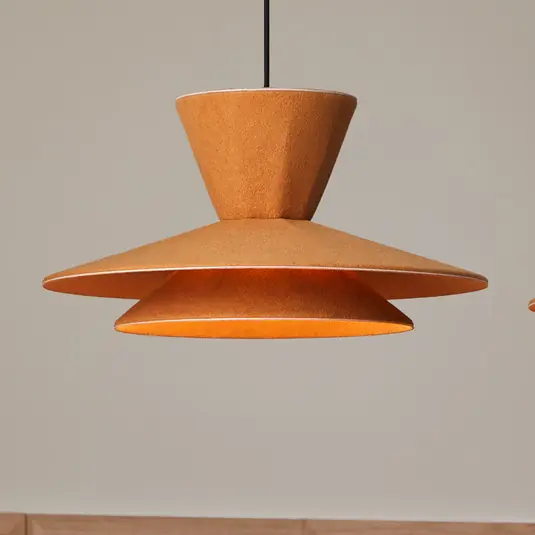 Horká Nabídka LOOM DESIGN LED závěsné světlo Morphic, žluté, plsť, Ø 50 cm