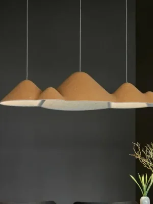 Objednat Nyní LOOM DESIGN LED závěsné světlo Panorama, žlutá/šedá plsť 106 cm