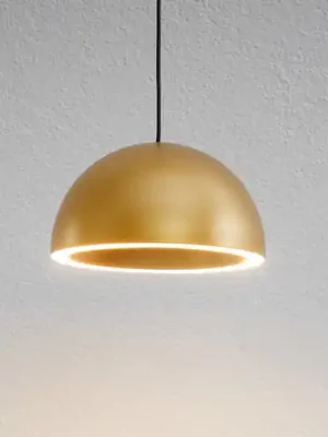LOOM DESIGN LED závěsné světlo Curve zlatá hliníková Ø 14 cm Kup Teď