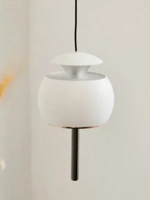LOOM DESIGN LED závěsné světlo Parachute, bílé, Ø 9,6 cm, hliník Horká Nabídka