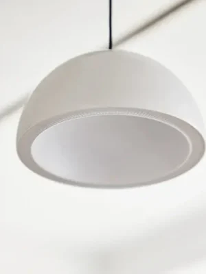 Přímo Od Výrobce LOOM DESIGN LED závěsné světlo Curve, bílé, hliník, Ø 14 cm